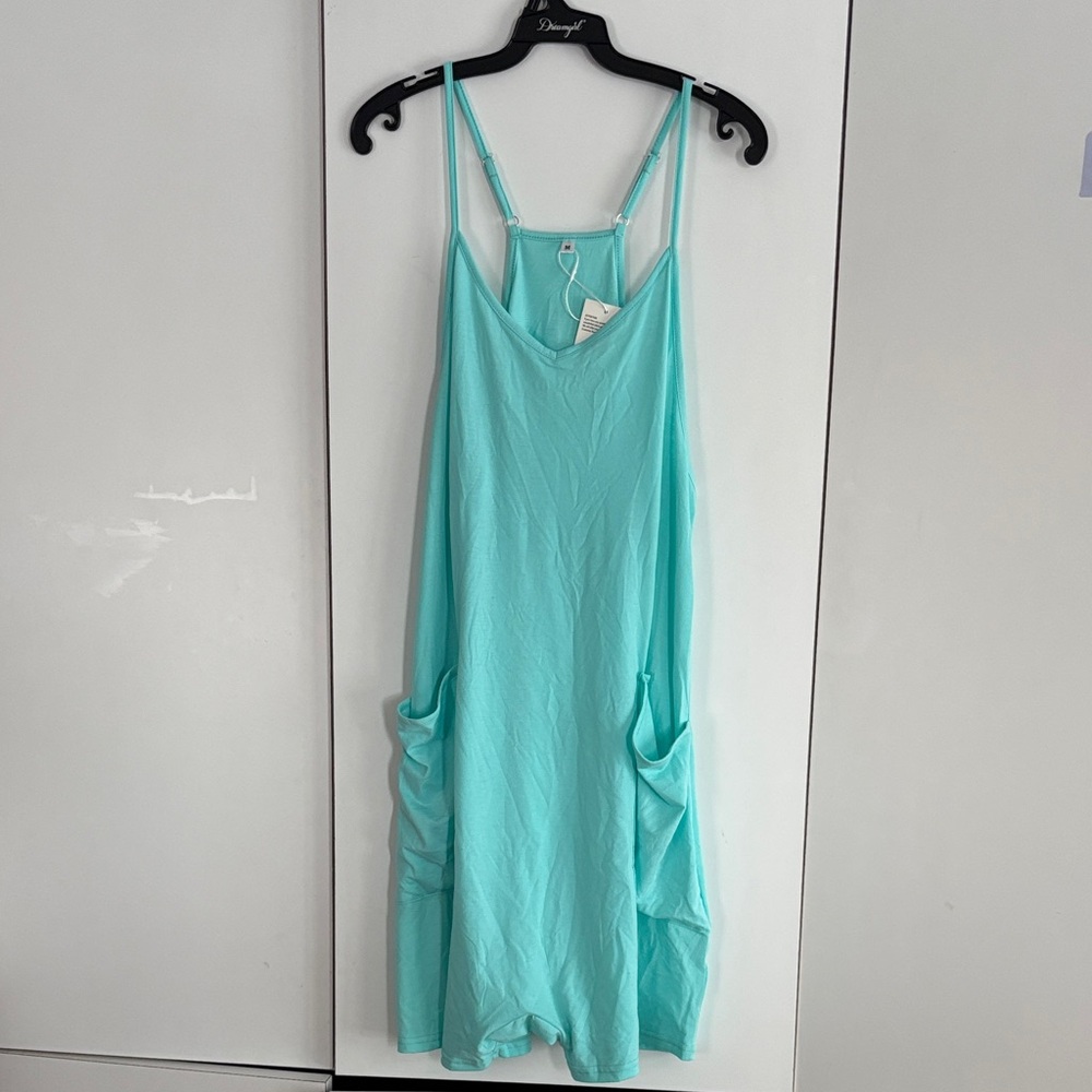Elegant Sleeveless Aqua‎ Jumpsuit